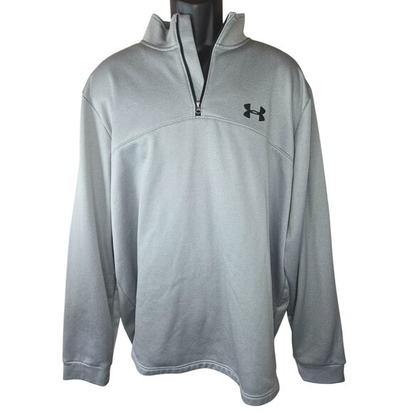 Under Armour Mens Gray Widows 1/4 Pullover Sweatshirt 2XL - Picture 1 of 7